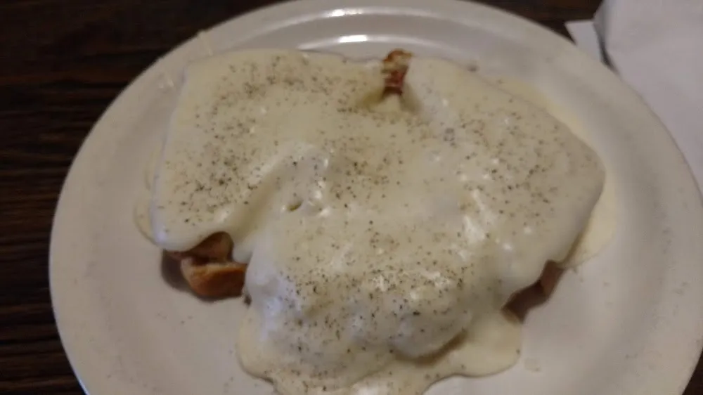 Strips Served with White Gravy